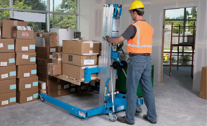 Elevador de Carga Manual – 5 m uso