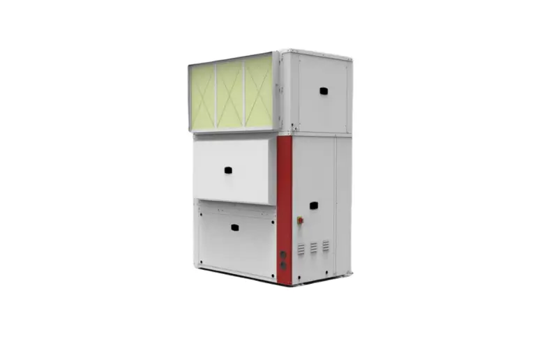aire acondicionado portátil de 10.000 frigorías (12kw) monofásico fondo blanco