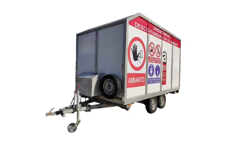 cabina remolque de descontaminacion