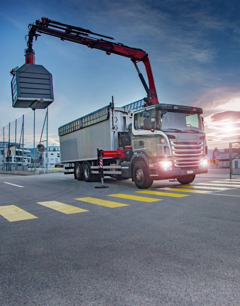 camion grua ejemplo en uso