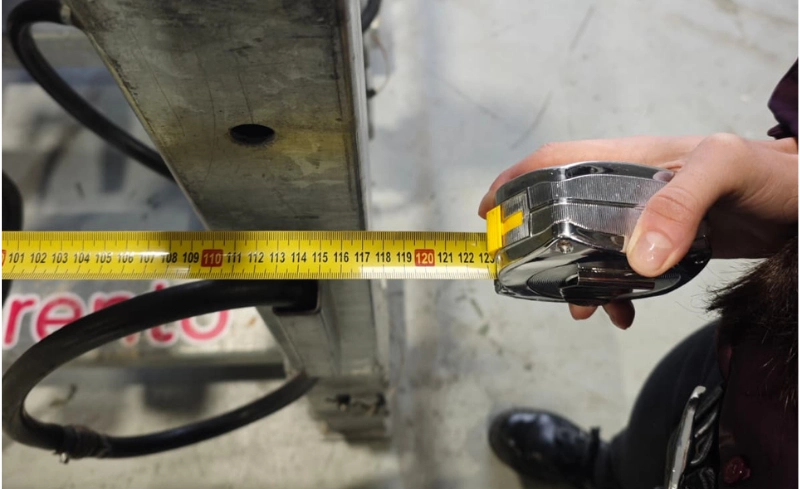 medida de ventosa horizontal