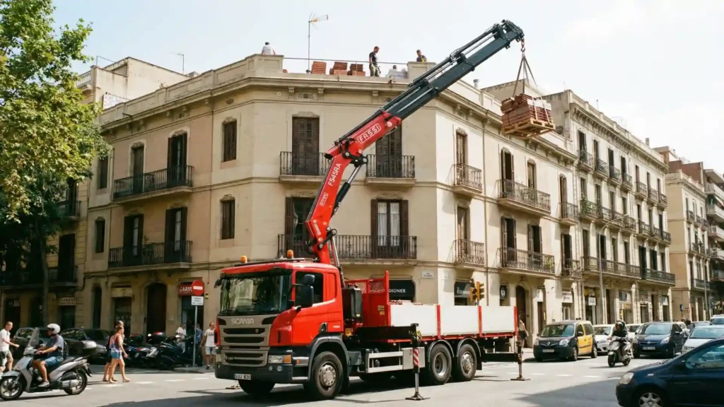 grua para subir palets