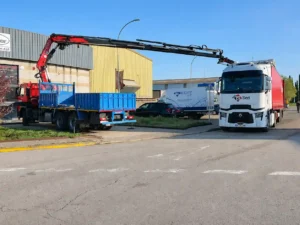 camion grua con jib​